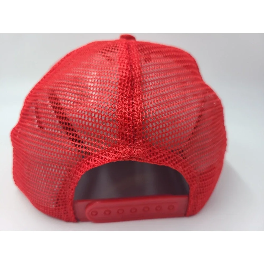 Vintage Meeks Buddy Bass Tournament Scrambled Eggs Mesh Trucker Snapback Hat Cap